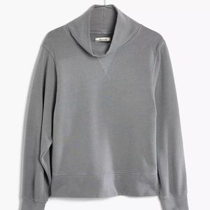 Madewell Garment-Dyed Funnelneck Sweatshirt size M
